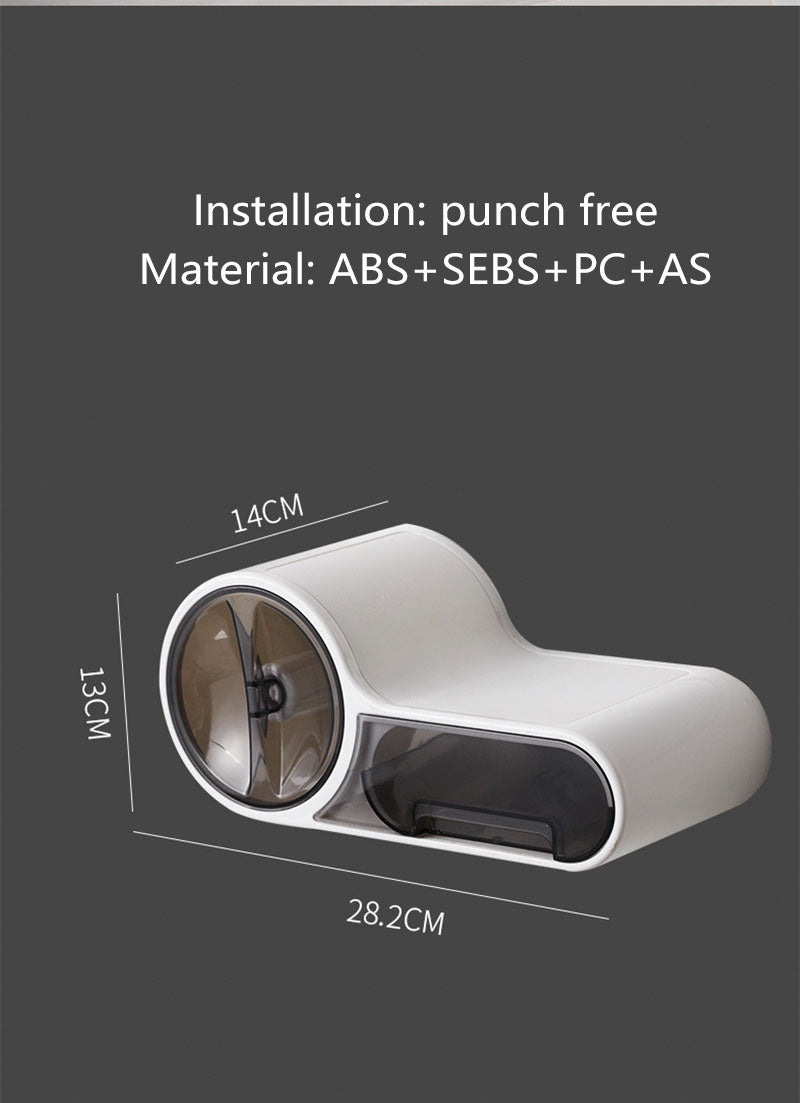 Modern toalettpappershållare – vattentålig och självhäftande väggmontering