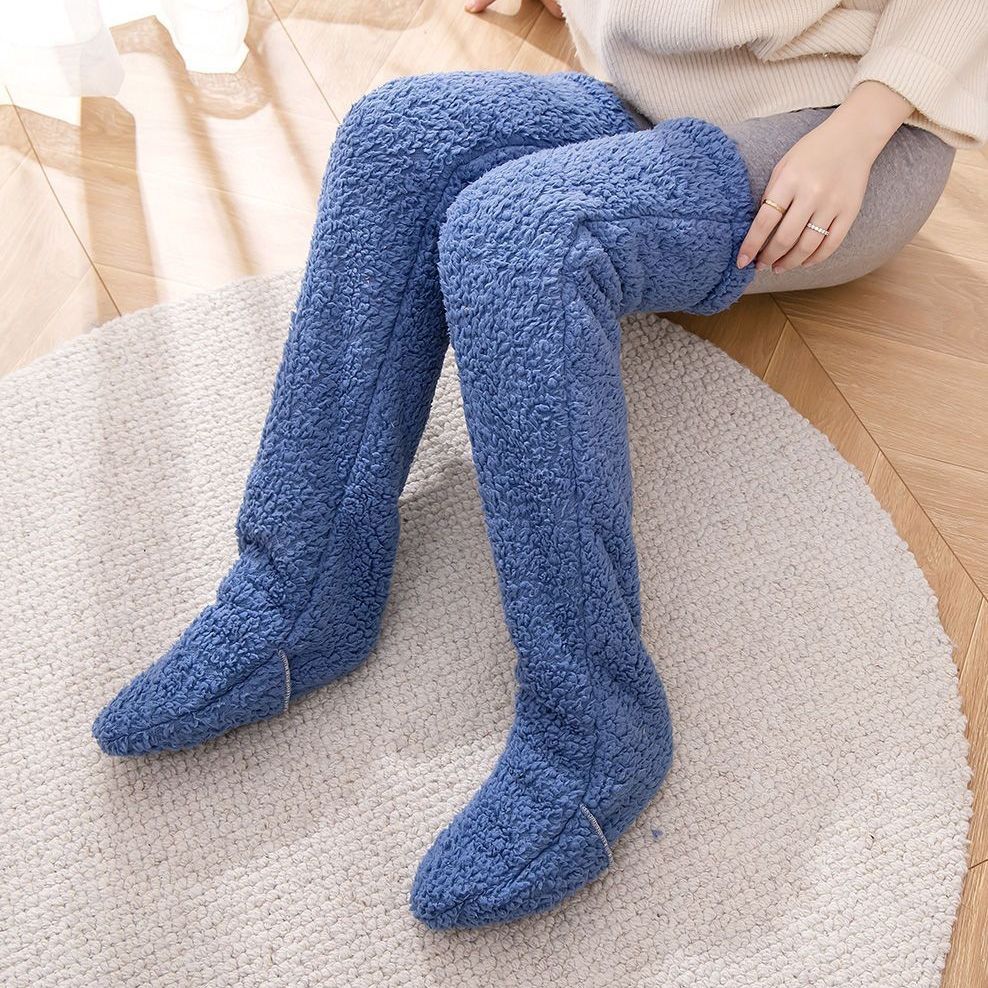 Over Knee High Fuzzy Long Socks – Vintervarma och Mysiga Strumpor