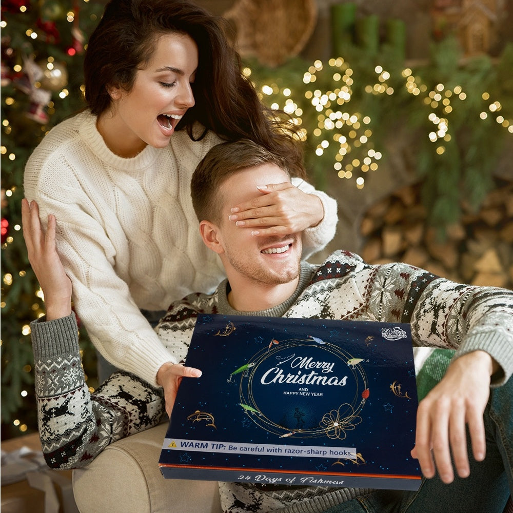 Julens fiskeset i blind box – 24-delars överraskningslåda