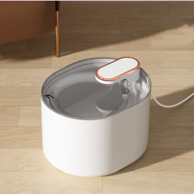 Automatisk husdjursfontän – tyst vattenautomat för katter och hundar med USB-laddning