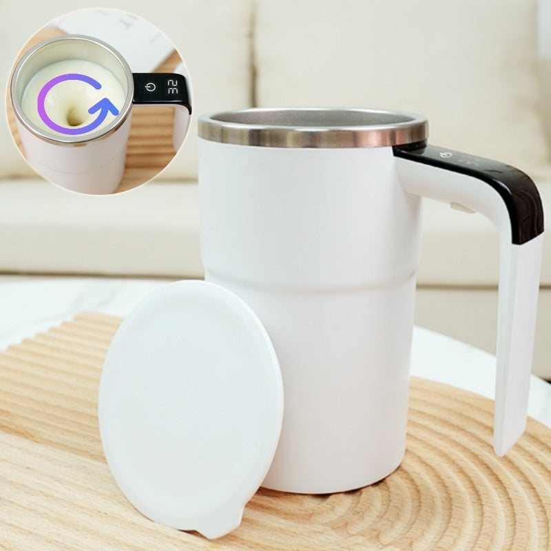 Elektrisk kaffemugg – USB-uppladdningsbar magnetisk självrörande kopp med LCD-display