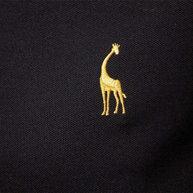 Klassisk Polo med Krage – Långärmad Herrtröja