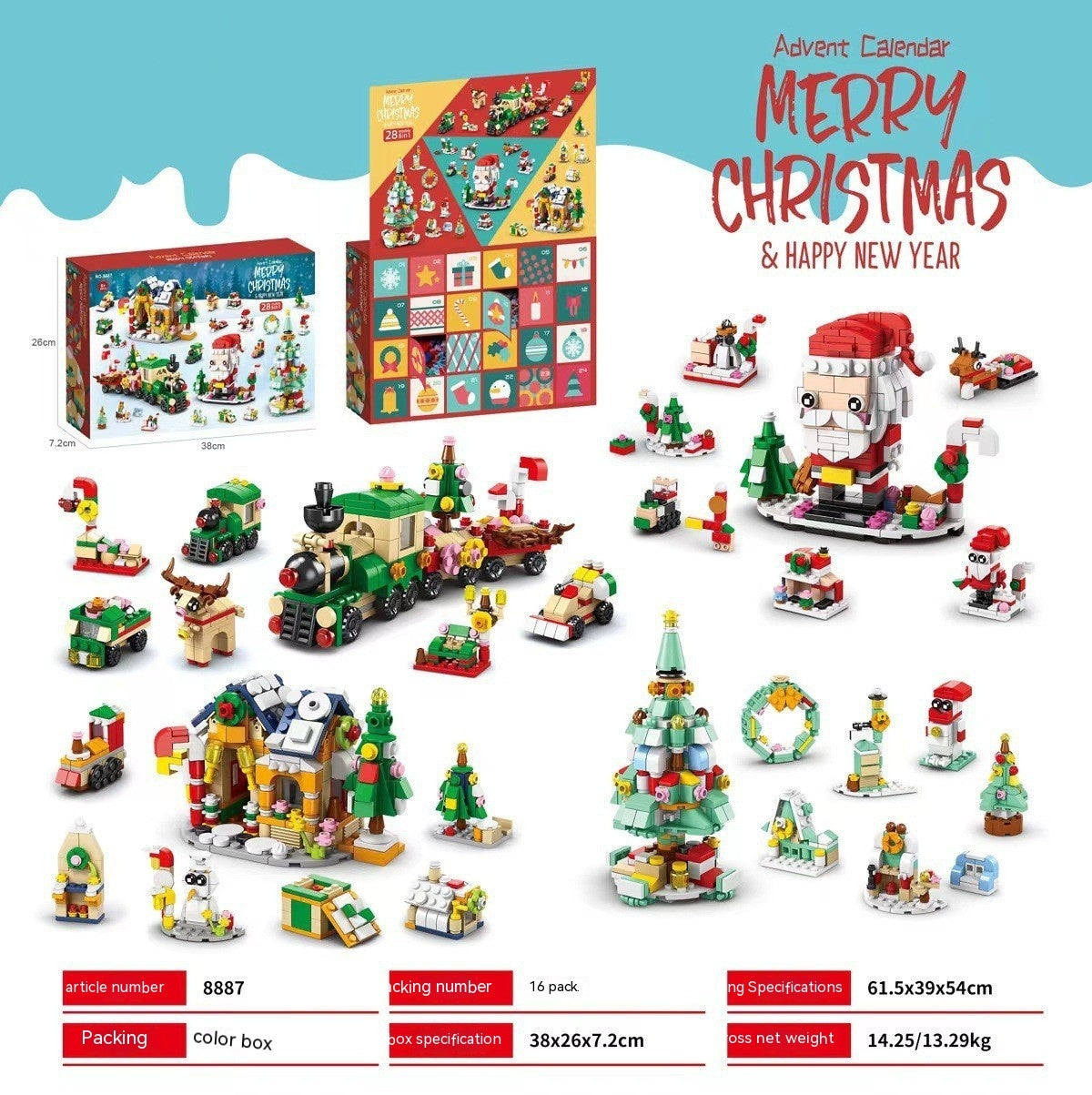 Christmas Advent Calendar Countdown Toy